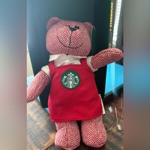 Starbucks Red Bear Plush Toy